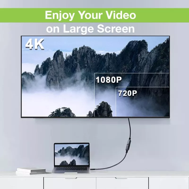 Techly HDMI High Speed su Ethernet prailginimo kabelis 4K 60Hz M / F 5,0 m