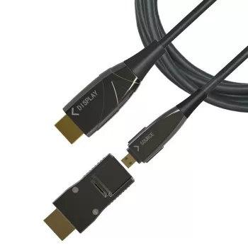 Techly HDMI A/A Micro HDMI AOC šviesolaidinis kabelis 4K 50m