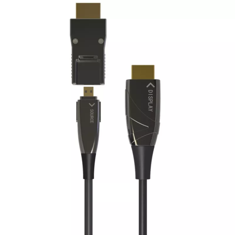 Techly HDMI A/A Micro HDMI AOC šviesolaidinis kabelis 4K 50m