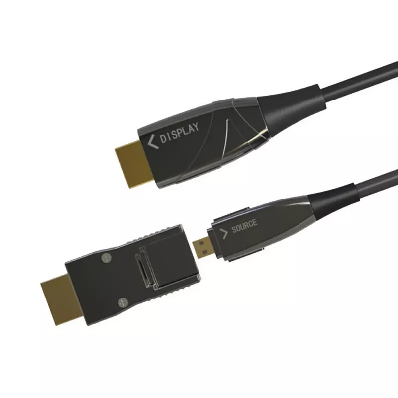 Techly HDMI A/A Micro HDMI AOC šviesolaidinis kabelis 4K 50m