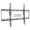 Techly fiksuotas sieninis laikiklis LED TV LCD 40-65 colių, 165,1 cm (65 col.), 200 x 200 mm, 600 x 400 mm, -12 - 0°, metalinis, juodas