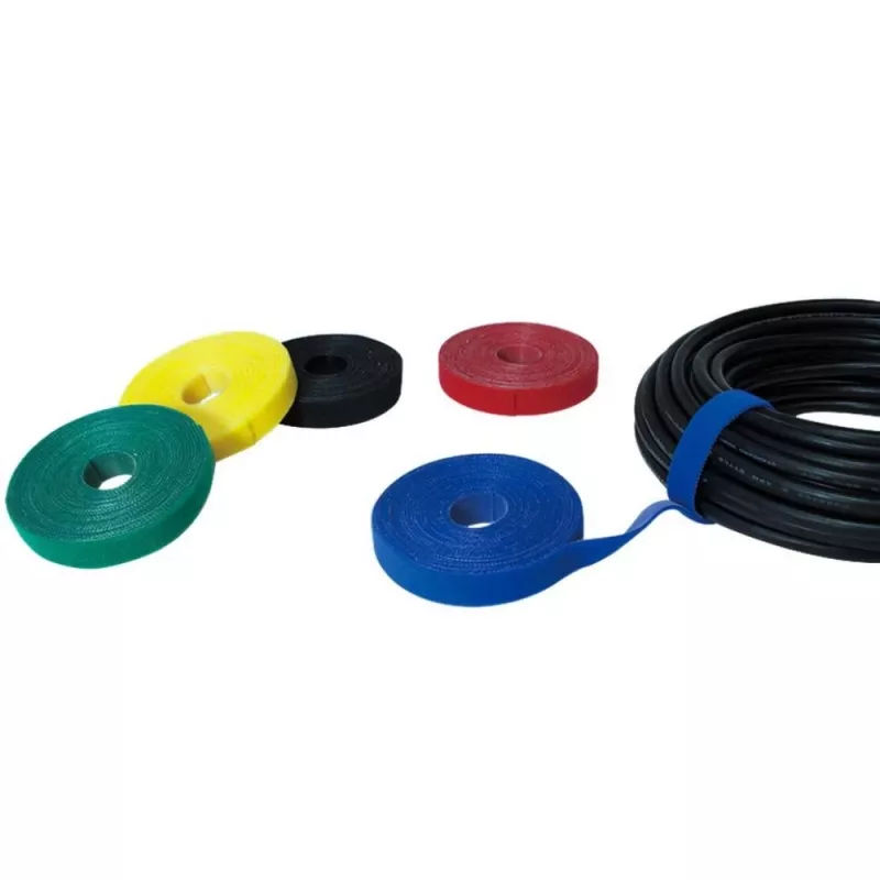 Techly Velcro ritinėlis kabelių tvarkymui 10m ilgio 20mm pločio juodas