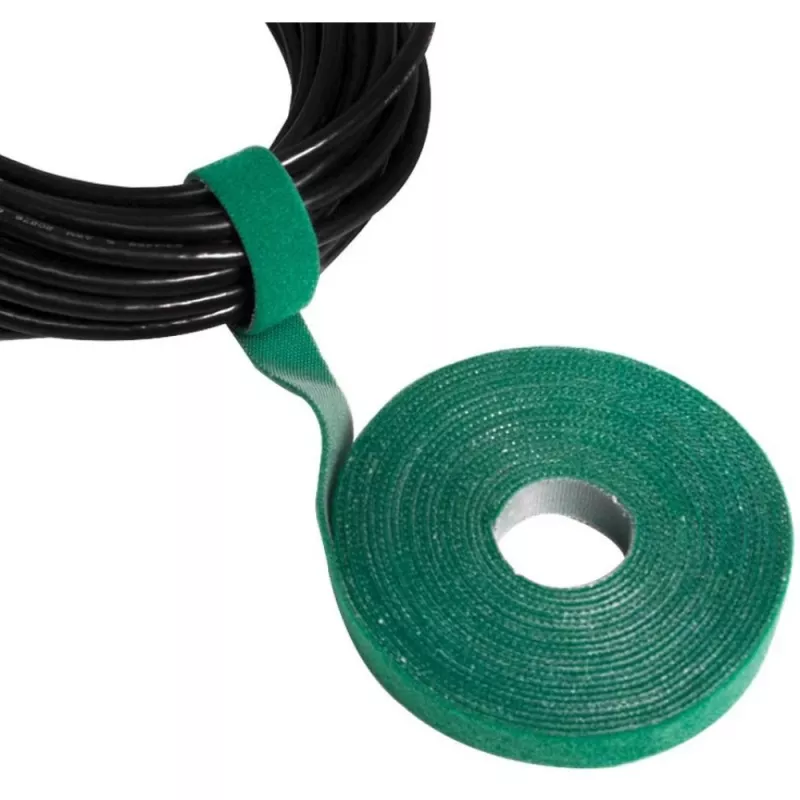 Techly Velcro ritinėlis kabelių tvarkymui 10m ilgio 20mm pločio juodas