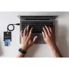 Techly kompaktiškas išmaniosios kortelės skaitytuvas/rašytuvas USB-C™ baltas, USB 2.0, 1,5 m, juodas, 102 g