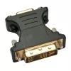 Techly DVI vyriškas / VGA moteriškas analoginis vaizdo adapteris juodas, DVI-A, VGA