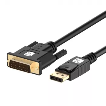 Techly ICOC DSP-C12-030P vaizdo kabelio adapteris 3 m DisplayPort DVI-D Juoda