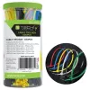 Techly ISWT-SET-CL600T kabelio raištis, lygiagretus įvedimas, nailonas, įvairiaspalvis, 600 vnt.