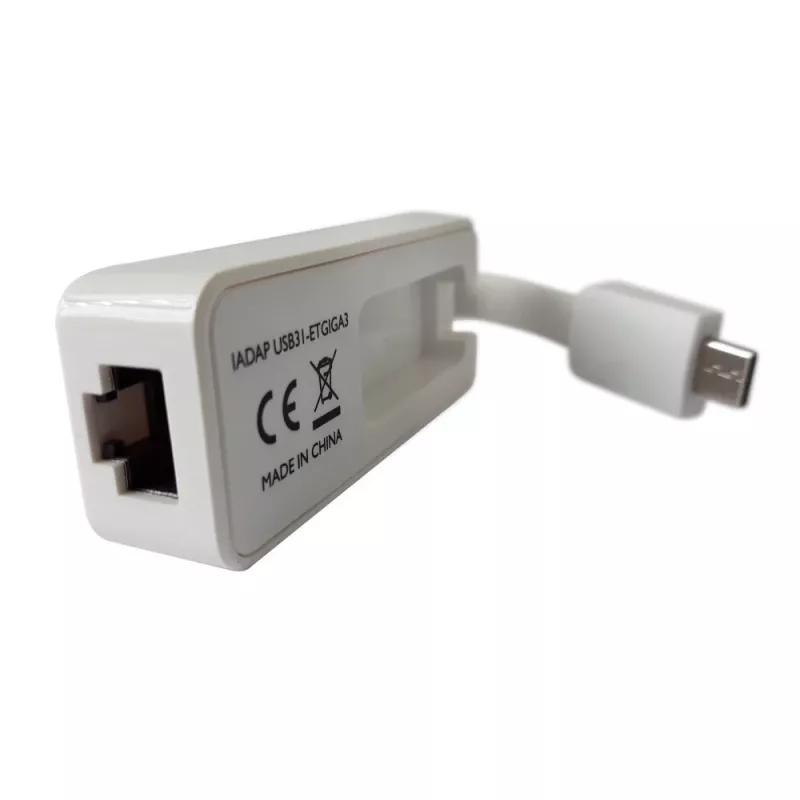 Techly USB 3.1 Type-C į RJ45 Gigabit Ethernet adapteris, baltas
