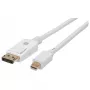 Techly ICOC MDP-030T4K DisplayPort kabelis 3 m Mini DisplayPort Baltas
