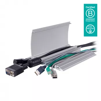 Dataflex Addit kabelių apsauga 118 cm – tiesi 452, sidabrinė, aliuminis, 500 kg, 2 cm, 145 mm, 180 mm