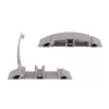Dataflex Addit kabelių apsauga 118 cm – tiesi 452, sidabrinė, aliuminis, 500 kg, 2 cm, 145 mm, 180 mm