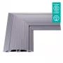 Dataflex Addit kabelių apsauga - kampinė jungtis 482, sidabrinė, aliuminis, 500 kg, 2 cm, 203 mm, 305 mm