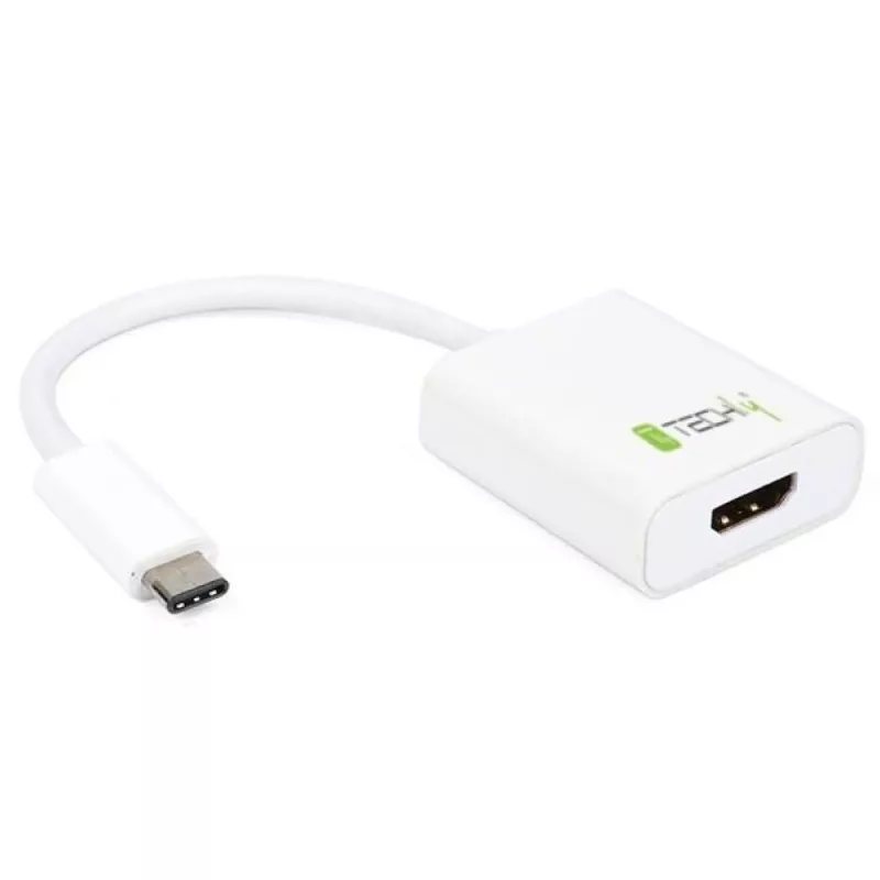 Techly USB 3.1 Type C į HDMI 1.4 adapteris, 3.2 Gen 2 (3.1 Gen 2), USB Type-C, HDMI išvestis