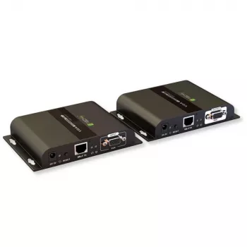 Techly IDATA EXTIP-383V VGA garso perdaviklis ir imtuvas juodas