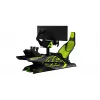 Res-Tech X1 COCKPIT VR-46 LIMITED EDITION lenktynių kabina, juoda, žalia, ABS, aliuminis, 1680 mm, 560 mm, 42 kg