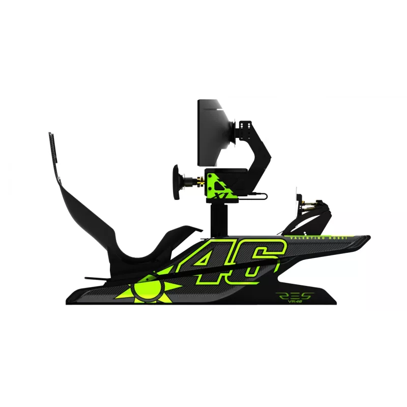 Res-Tech X1 COCKPIT VR-46 LIMITED EDITION lenktynių kabina, juoda, žalia, ABS, aliuminis, 1680 mm, 560 mm, 42 kg