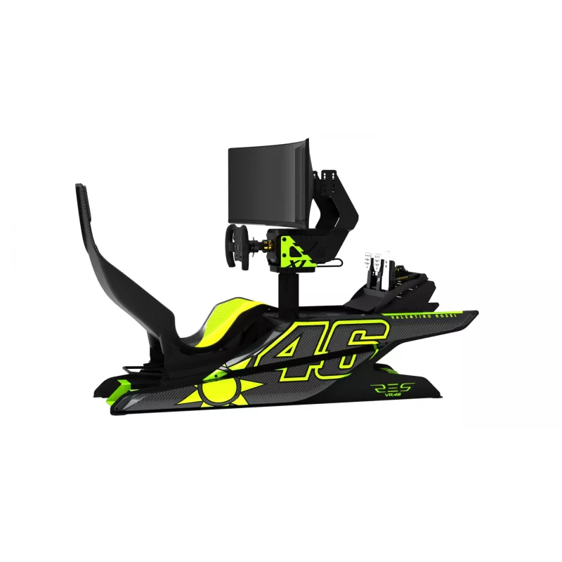 Res-Tech X1 COCKPIT VR-46 LIMITED EDITION lenktynių kabina, juoda, žalia, ABS, aliuminis, 1680 mm, 560 mm, 42 kg