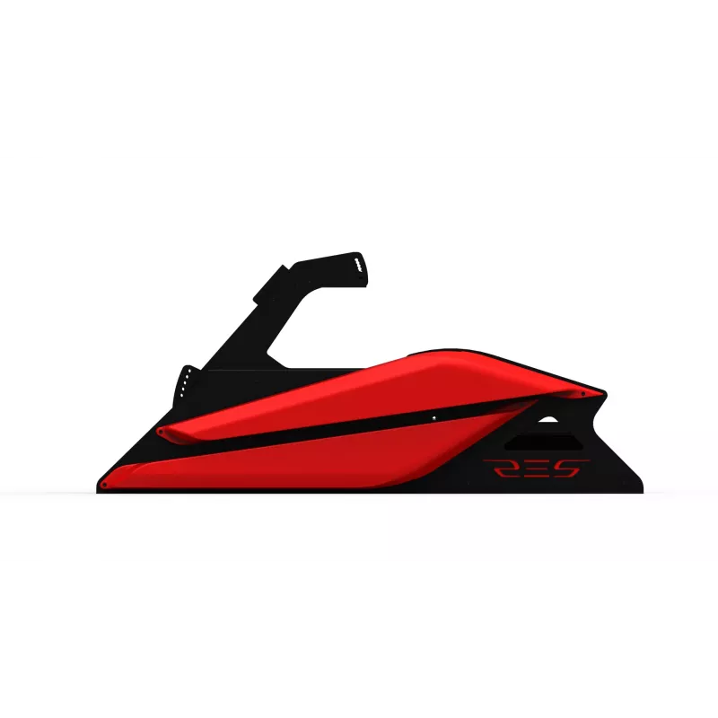Res-Tech GT COCKPIT RED MATT lenktynių kėbulas, juodas/raudonas, ABS, aliuminis, 1580 mm, 650 mm, 52 kg