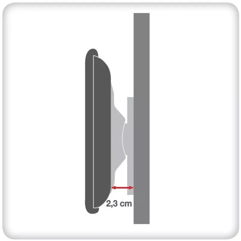 Techly stacionarus sieninis laikiklis televizoriui UltraSlim LED TV LCD 23-55 juodas ICA-PLB 140M