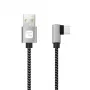 Techly ICOC MU2AC9-005-AL USB laidas USB 2.0 0.5 m USB A USB C juoda, pilka