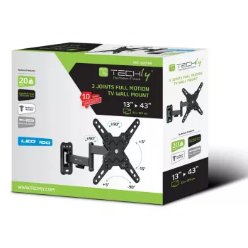 Techly ICA-LCD 422 TV laikiklis 106,7 cm (42 colių) juodas