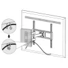 Techly 32-55 colių pilno judesio LED LCD TV laikiklis sienai, 400 x 400 mm, -15 - 10°, 10 - 90°, 180°, plieninis, juodas