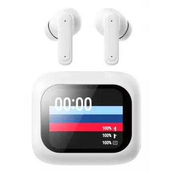 Techly ICC SB-BLT08W belaidės ausinės True Wireless Stereo (TWS) į ausis Skambučiai/Muzika Bluetooth Baltos