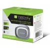 Techly IC-CLOCK-56WH skaitmeninis žadintuvas su LED naktine šviesa, pilka/balta