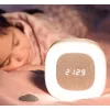 Techly IC-CLOCK-56WH skaitmeninis žadintuvas su LED naktine šviesa, pilka/balta