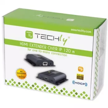 Techly IDATA-EXTIP-383V4 AV siųstuvas ir imtuvas Juodas