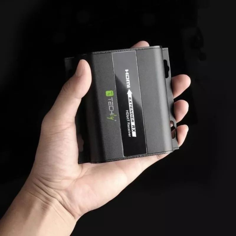 Techly papildomas HDMI HDbitT IR imtuvas iki 120 m per Cat.6 kabelį