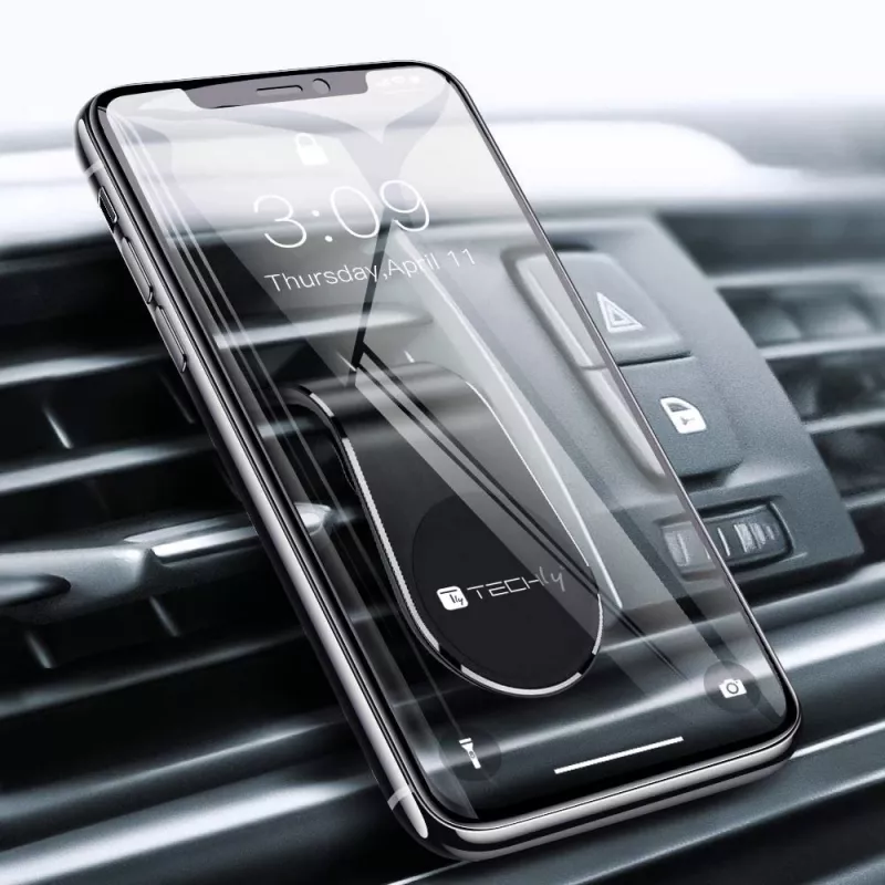 Techly I-SMART-UNIALTY laikiklis Pasyvus laikiklis Mobilusis telefonas / Išmanusis telefonas Juoda