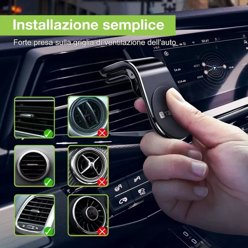 Techly I-SMART-UNIALTY laikiklis Pasyvus laikiklis Mobilusis telefonas / Išmanusis telefonas Juoda