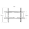 Techly ICA-PLB 262L TV laikiklis 177,8 cm (70 col.) juodas