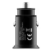 Techly Mini automobilinis įkroviklis 2 prievadai USB-A Quick Charge 3.0 36W juodas metalinis