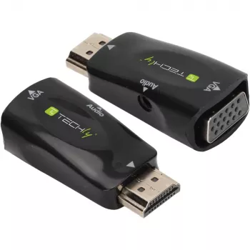 Techly IDATA HDMI-VGA2MABT2 vaizdo keitiklis Pasyvus vaizdo keitiklis 1920 x 1080 pikselių