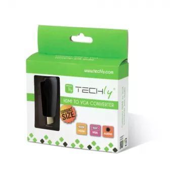 Techly IDATA HDMI-VGA2MABT2 vaizdo keitiklis Pasyvus vaizdo keitiklis 1920 x 1080 pikselių