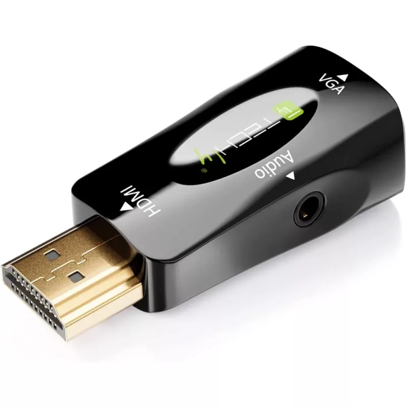 Techly IDATA HDMI-VGA2MABT2 vaizdo keitiklis Pasyvus vaizdo keitiklis 1920 x 1080 pikselių