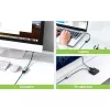 Techly IDATA USB-ETGIGA-CA USB-C į RJ45 adapteris, iki 1 Gbps, juodas/sidabrinis