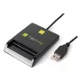 Techly I-CARD CAM-USB2TY2 išmaniosios kortelės skaitytuvas, USB Type-A, juodas