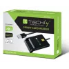 Techly I-CARD CAM-USB2TY2 išmaniosios kortelės skaitytuvas, USB Type-A, juodas