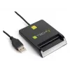 Techly I-CARD CAM-USB2TY2 išmaniosios kortelės skaitytuvas, USB Type-A, juodas