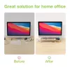 Monitorinis stovas Techly ICA-MS 389, baltas, medinis