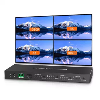 Techly IDATA HDMI-MX44 HDMI matricinis jungiklis 4 įėjimai 4 išėjimai