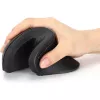 Techly IM 1100-VM-B vertikali pelė, RF belaidė, optinė, 3200 DPI, juoda