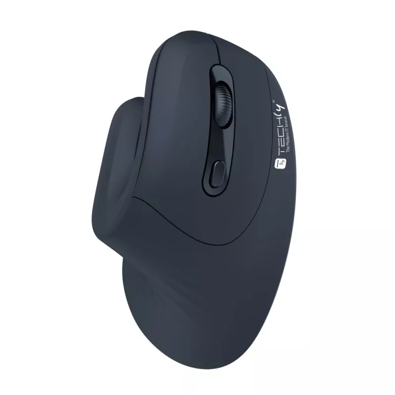 Techly IM 1100-VM-B vertikali pelė, RF belaidė, optinė, 3200 DPI, juoda