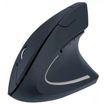 Techly IM 1200-VM-B vertikali belaidė optinė pelė, 2,4 GHz RF ryšys, 1600 DPI