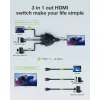 Techly IDATA HDMI-3F8K HDMI jungiklis