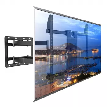Techly sieninis laikiklis 55-100 colių televizoriui, pilnas judesys, 300x300 mm – 900x600 mm, 0-7°, 120°, plienas, juodas