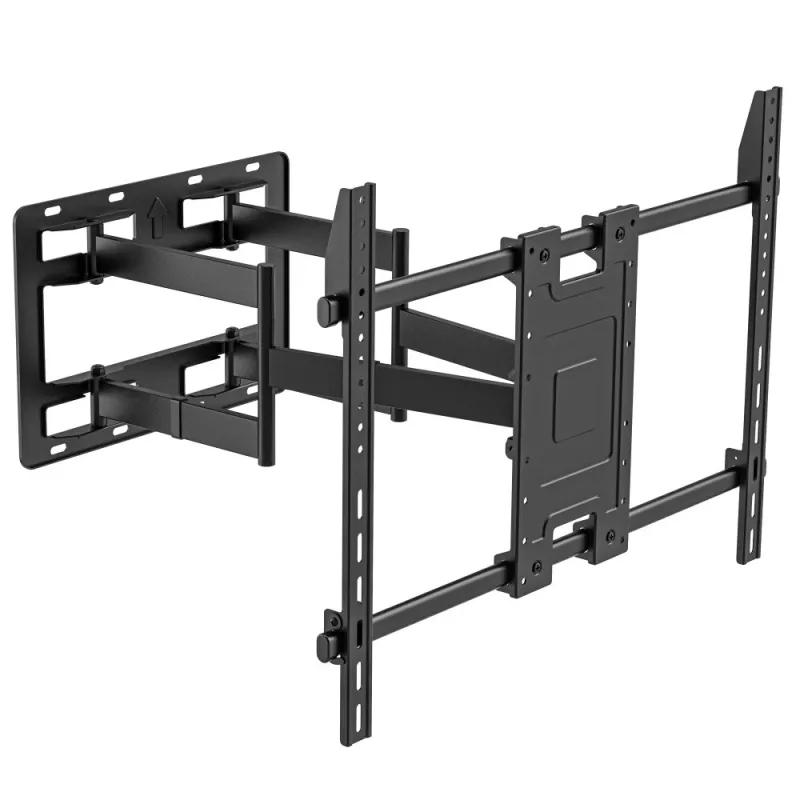 Techly sieninis laikiklis 55-100 colių televizoriui, pilnas judesys, 300x300 mm – 900x600 mm, 0-7°, 120°, plienas, juodas